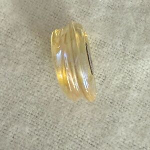 Authentic Trollbeads Murano Glass Beads Charms Yellow